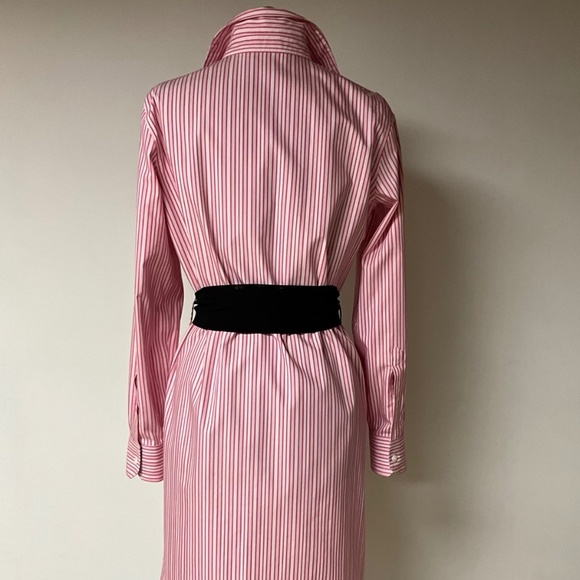 Old money timeless striped shirt dress by Brooks Brothers 100% cotton size 8 - Picture 4 of 11